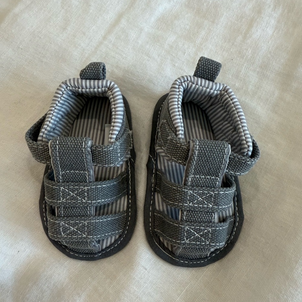 Gray Baby Sandals